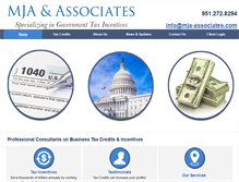 Tablet Screenshot of mja-associates.com